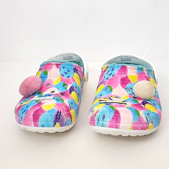 DISNEY x  CROCS - Pixar Unicorn Fluffy Festival - Fleece Size M10 W12 - Picture 2 of 13